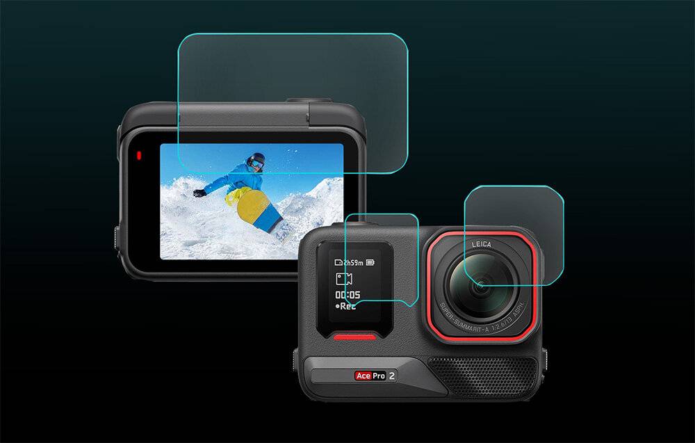 Puluz 3-in-1-Schutzfolie für Insta 360 Ace Pro 2-1