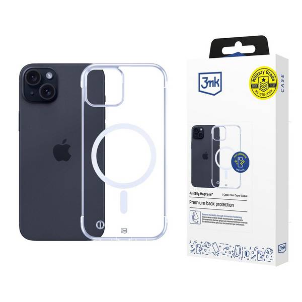 3mk Just20g MagCase iPhone 15 Plus - transparent