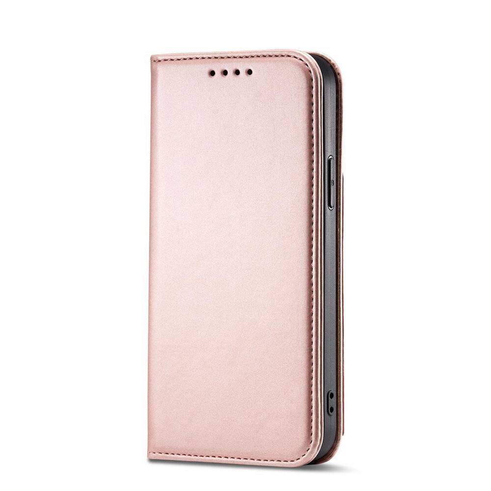 Magnetkartenhülle iPhone 13 Pro Max Tasche Kartenetui Kartenhalter Pink-1