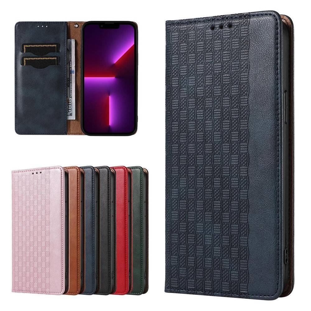 Magnet Strap Case iPhone 12 Pro Pouch Wallet + Mini Lanyard Pendant Blau-1