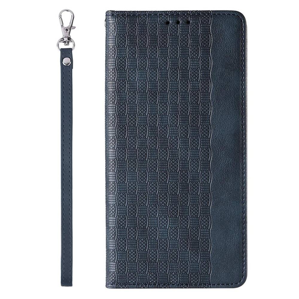 Magnet Strap Case iPhone 12 Pro Pouch Wallet + Mini Lanyard Pendant Blau-4