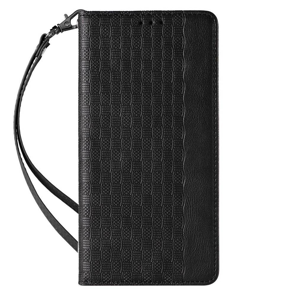 Magnet Strap Case iPhone 12 Pro Pouch Wallet + Mini Lanyard Pendant Schwarz-1