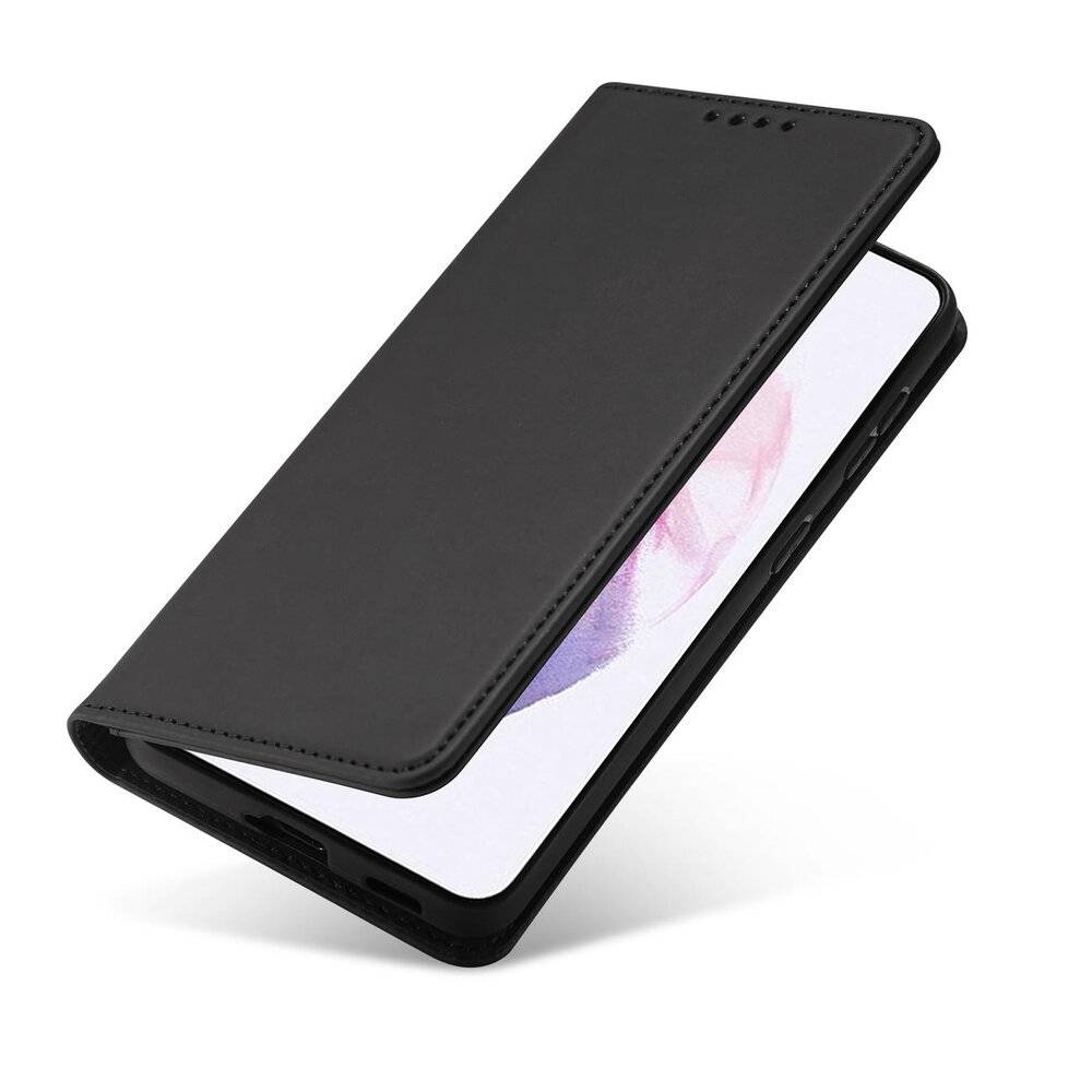 Magnet Kartenetui Samsung Galaxy S22+ S22 Plus Tasche Wallet Kartenhalter Schwarz-3