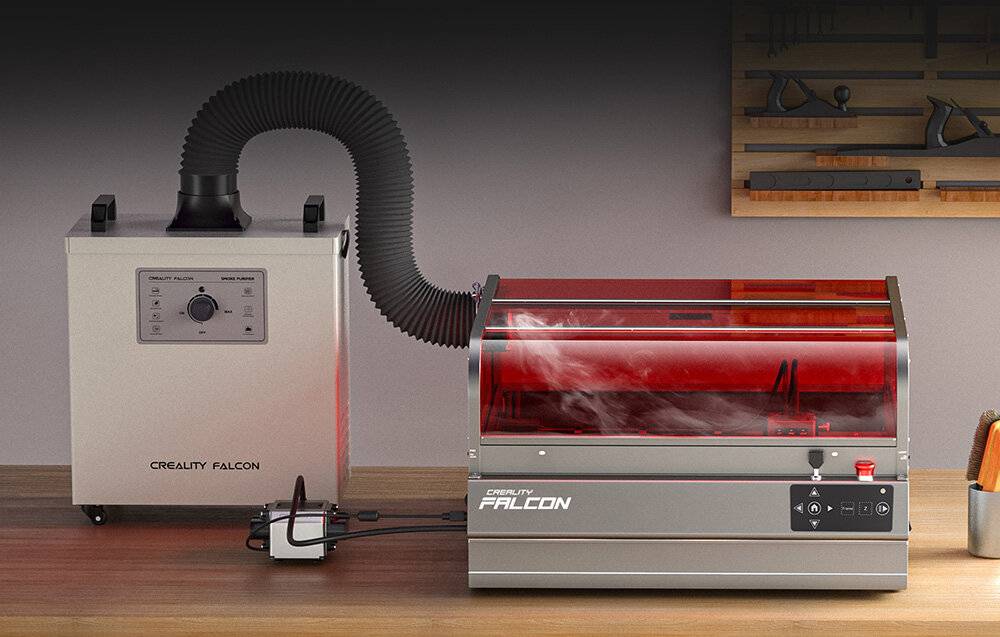 Symbolbild für Creality Falcon2 Pro S Lasercutter, 40W Leistung, 355x390 mm, Autofokus, Kamera