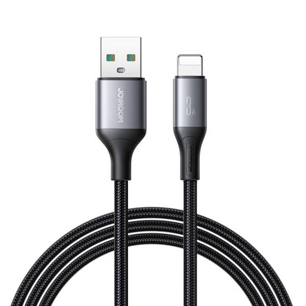 Joyroom S-A28 Flash Series 3A USB-A - Lightning Kabel 1m schwarz