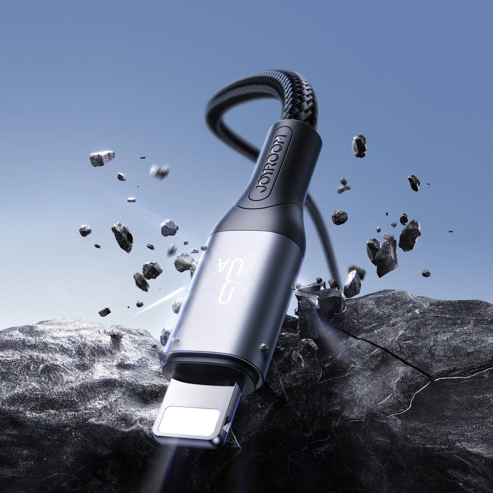 Joyroom S-A28 Flash Series 3A USB-A - Lightning Kabel 1m schwarz-4