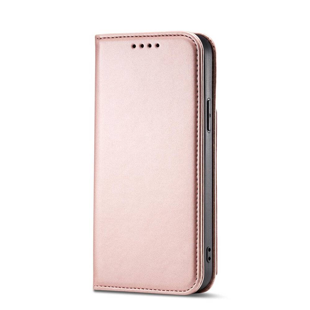 Magnetkartenhülle iPhone 12 Pro Max Tasche Kartenetui Kartenhalter Pink-4