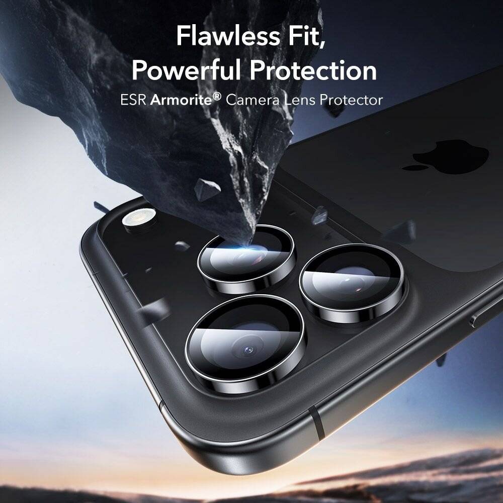 ESR Armorite Kameraschutz iPhone 14 Pro / Max 15 16 17 - Schwarz-2