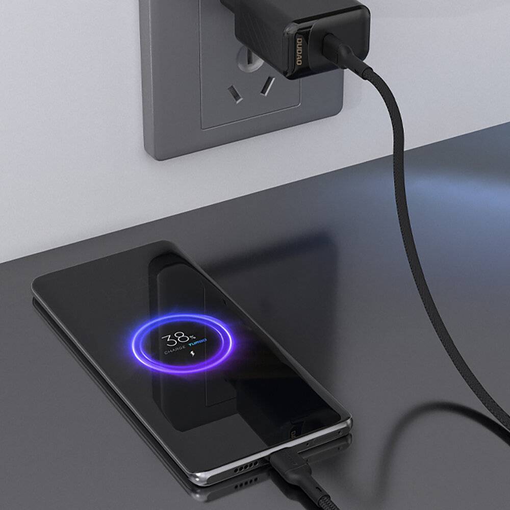 Dudao L9X 30W USB-C - Lightning Kabel 1m Schwarz-4