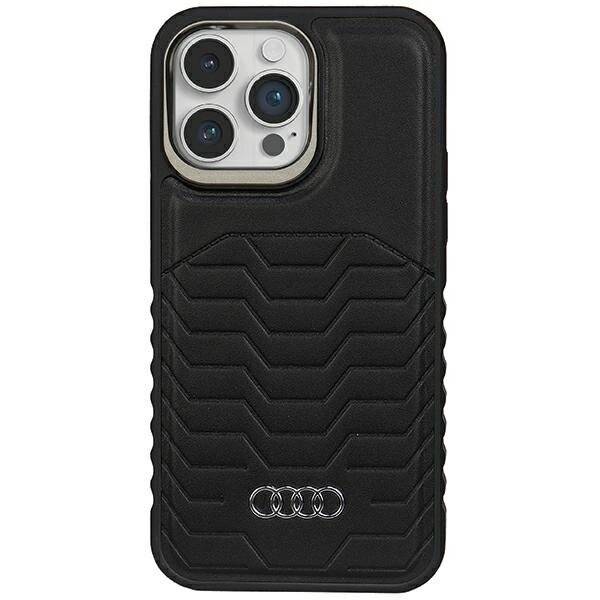 Audi Kunstlederhülle MagSafe iPhone 14 Pro – schwarz-0