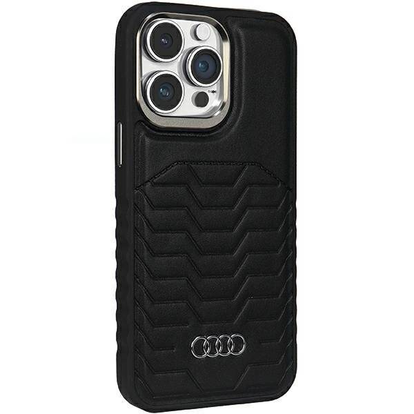 Audi Kunstlederhülle MagSafe iPhone 14 Pro – schwarz-4