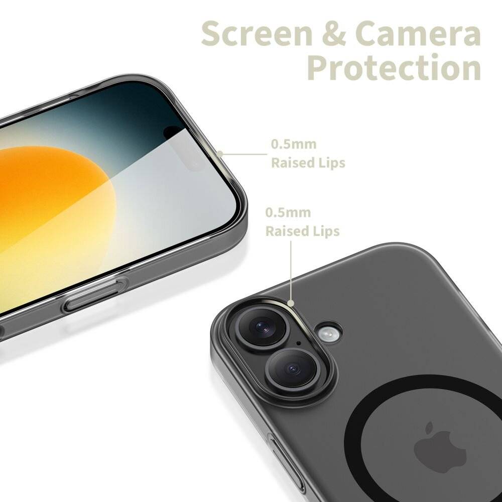 Tech-Protect MagSlim MagSafe Hülle iPhone 17 - Mattschwarz-1