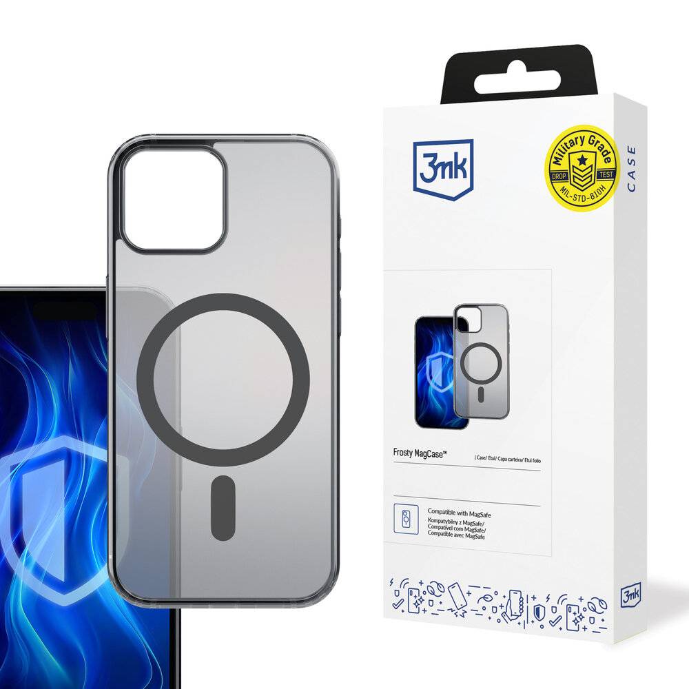 3mk Frosty MagCase iPhone 15 Plus - Schwarz-0
