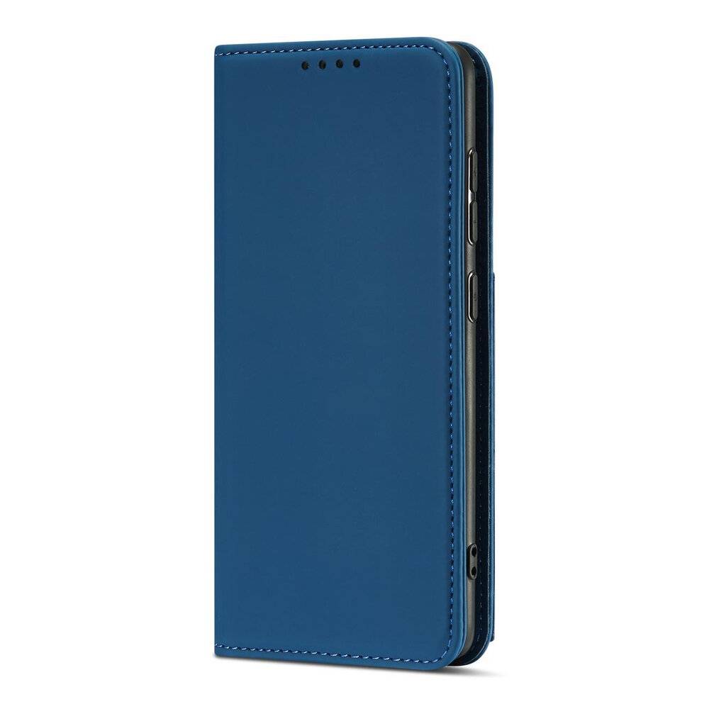 Magnet Kartenetui Samsung Galaxy A12 5G Tasche Brieftasche Kartenhalter Blau-2