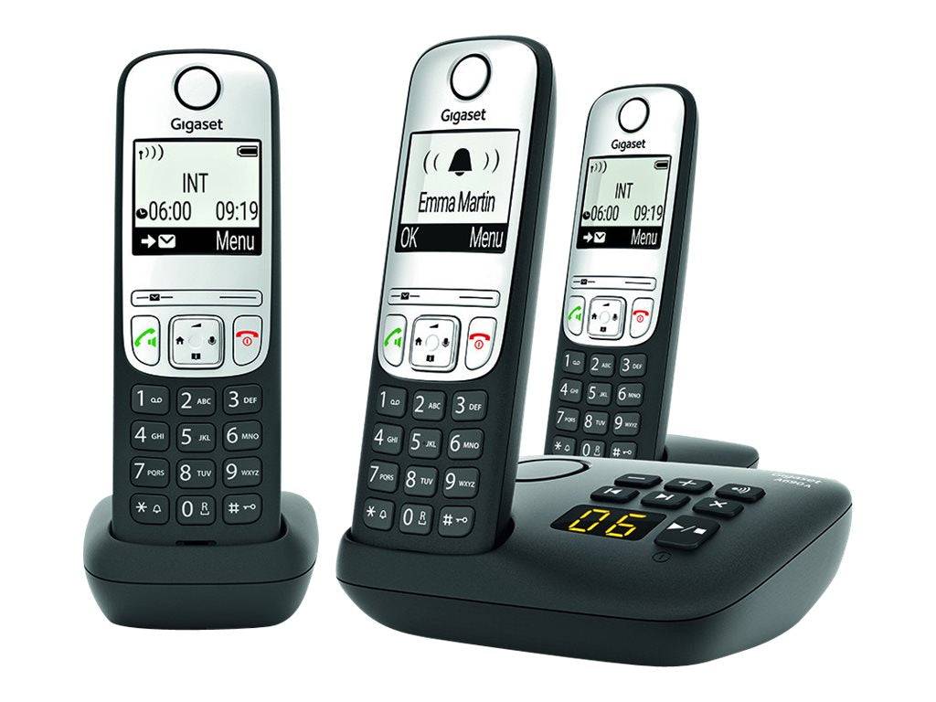 Gigaset A690A Trio schwarz int. Multimedia-Technik Telefone-1