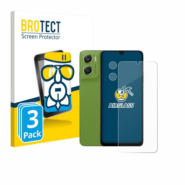 3x BROTECT Schutzglas für Motorola Moto G06 (Display+Kamera) Schutzfolie Panzer Folie Glas Display Schutz klar