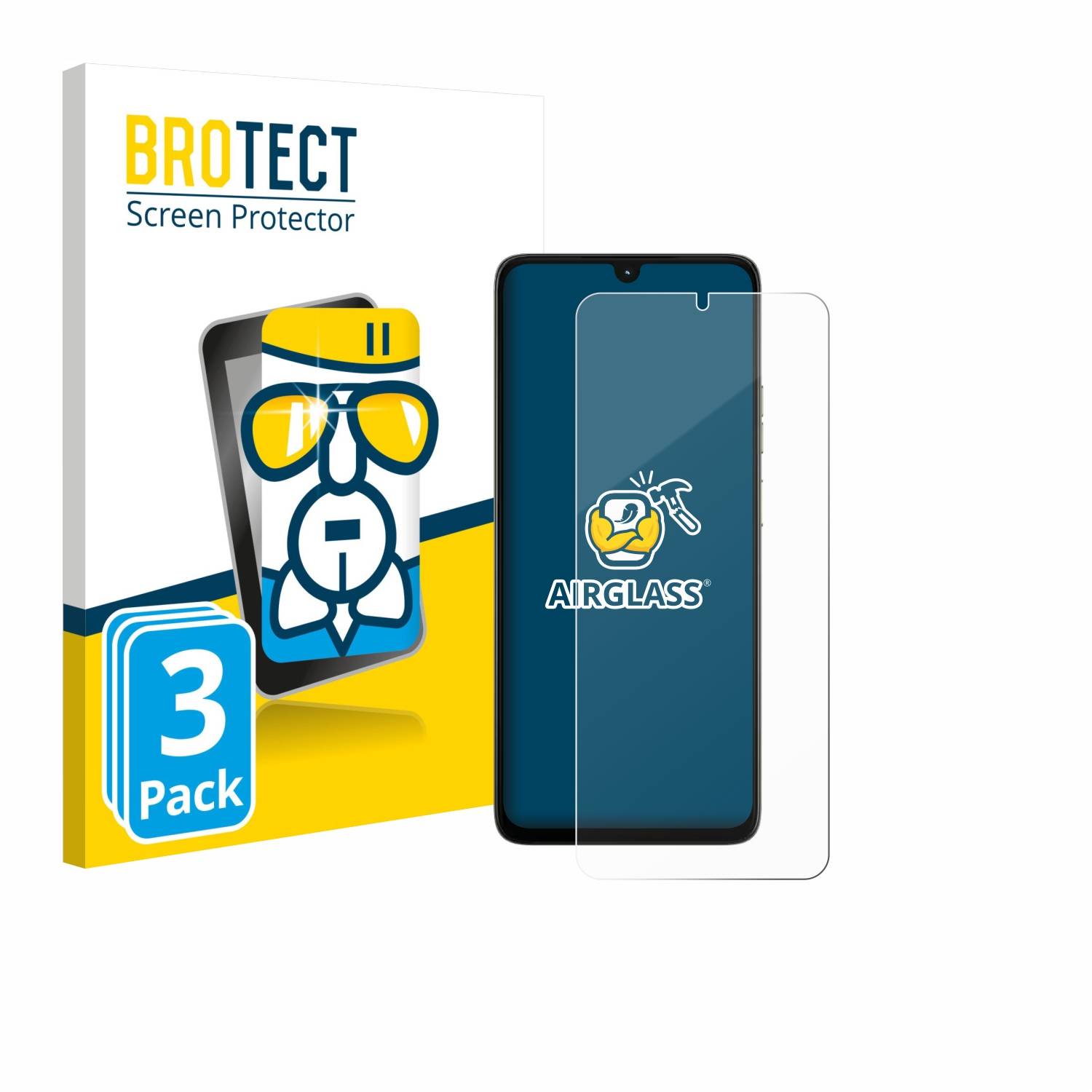 3x BROTECT Schutzglas für Motorola Moto G06 Schutzfolie Panzer Folie Glas Display Schutz klar-0