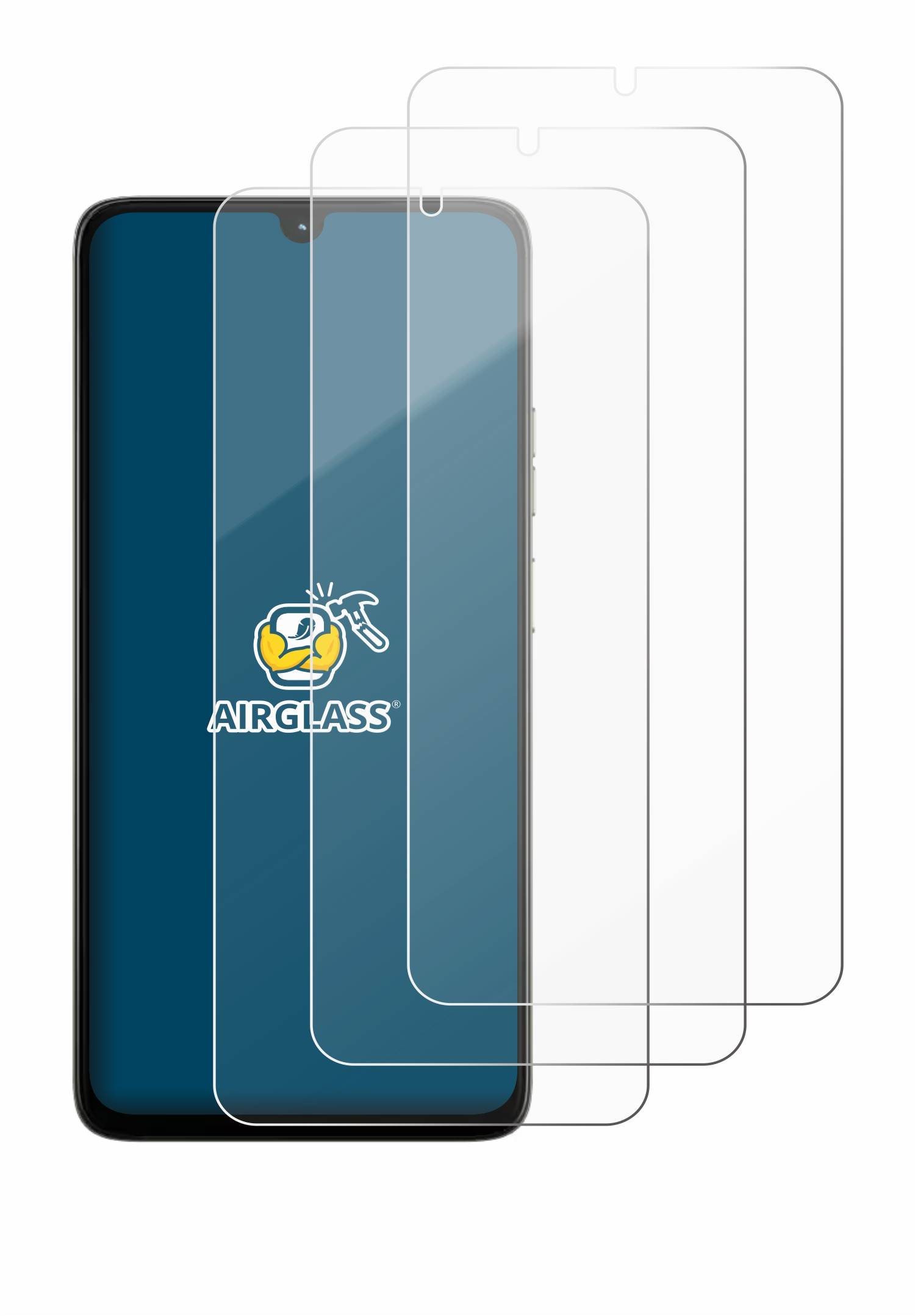 3x BROTECT Schutzglas für Motorola Moto G06 Schutzfolie Panzer Folie Glas Display Schutz klar-3