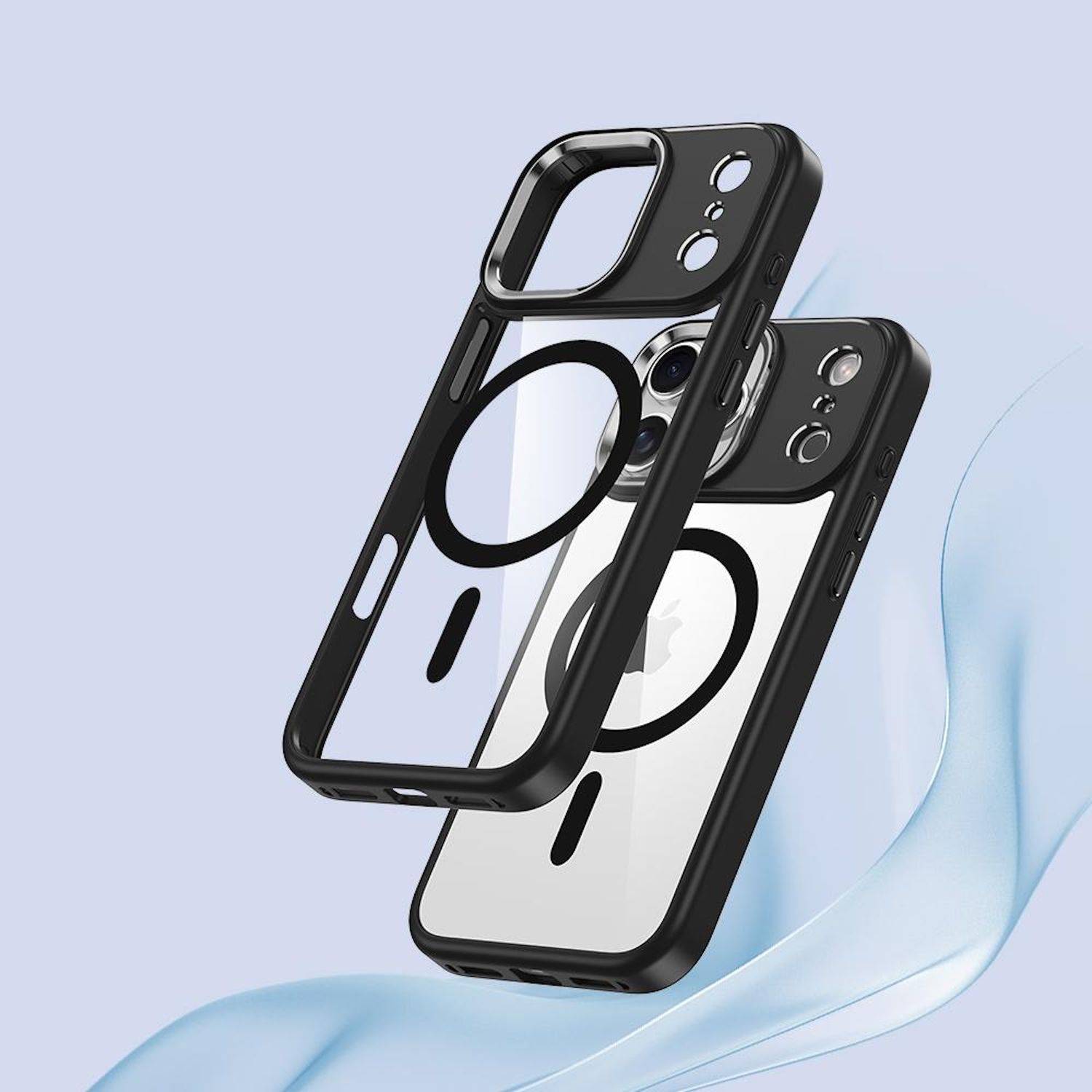 Für Apple iPhone 17 Pro Max Kamera Ring MagSafe Hybrid Schutz Hülle Transparent-4