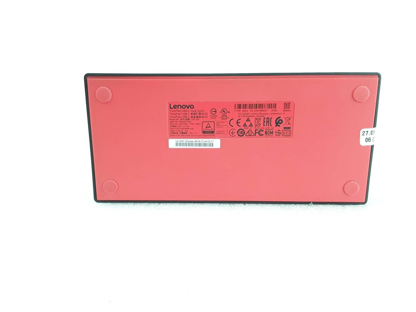 Lenovo ThinkPad Universal USB-C Dockingstation 40AS (03X7609) Gen 2 inkl. 90W Netzteil-3