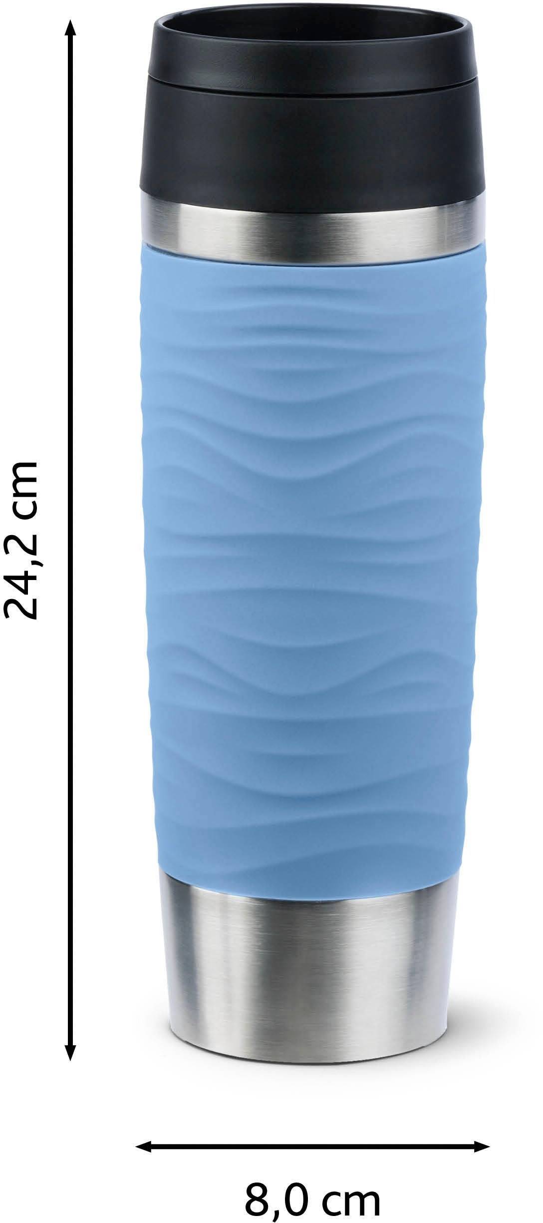 emsa Isolierbecher TRAVEL MUG Wave, 0,5 L., pastellblau-2
