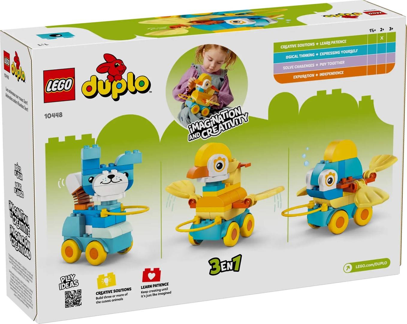 LEGO - duplo - 3 in 1 Tiere auf Rädern 10448-1