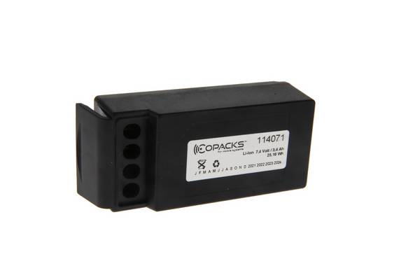 CoPacks Li-Ion Akku für Cavotec Funkfernsteuerung M5-1051-3600, M9-1051-3600 EX, MC-3, MC-3000 | 114071