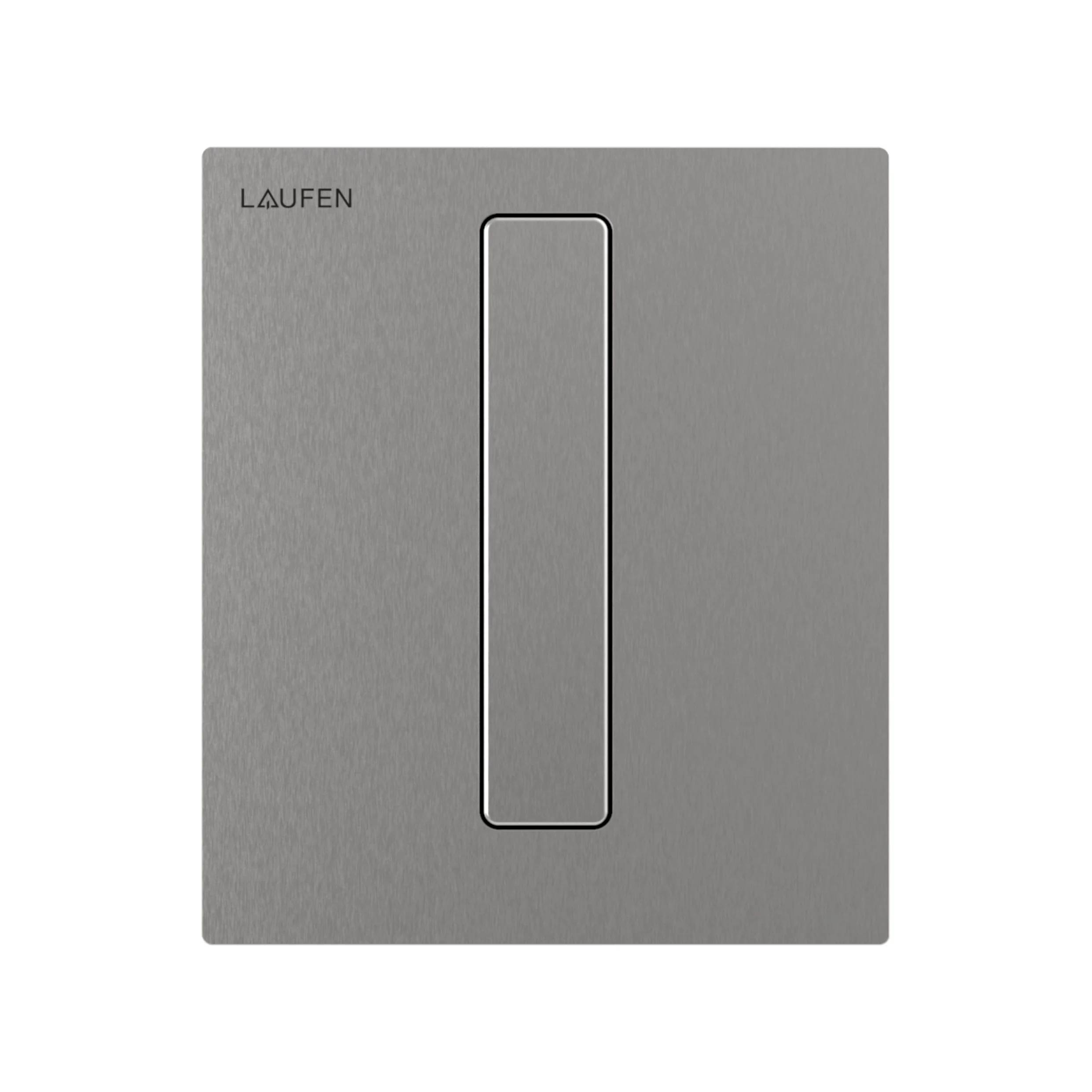 Laufen Urinal Drückerplatte Ineo AU103 125x145x10mm, Kunststoff, Edelstahl gebürstet-0