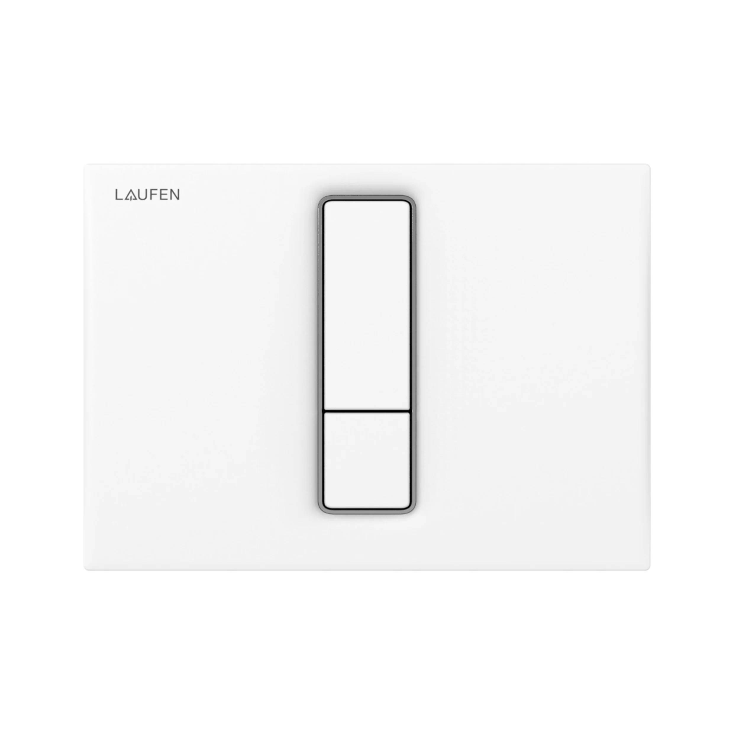 Laufen LIS INEO Drückerpl. AW101 90010.1 Dual Flush, Kunstst. 202x145x10 weiß, 1 Stk.-0