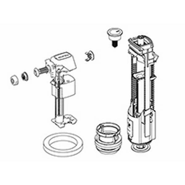 Laufen Innengarnitur 89405.8 Anschl. seitl.,TWICO II 2-Mengenspülung, 1 Stk.