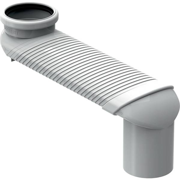 Geberit Versprungbogen für Stand-WC, 90mm, ABS, 131199111