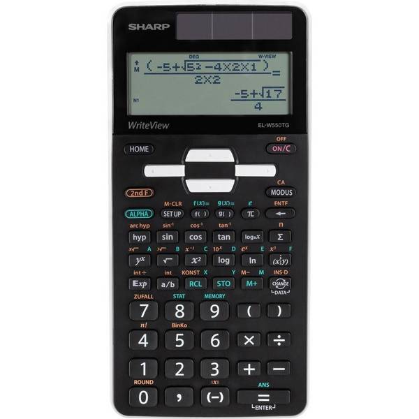 Sharp Schulrechner EL-W550 TG Solar/Battery