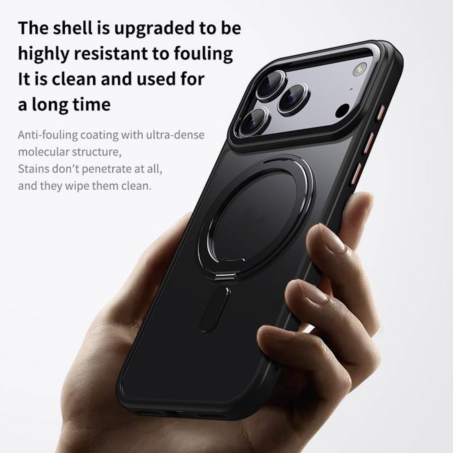 MagSafe Handyhülle für Apple iPhone 18 Pro / 17 Pro 360 Grad Dreh Ring Ständer-2