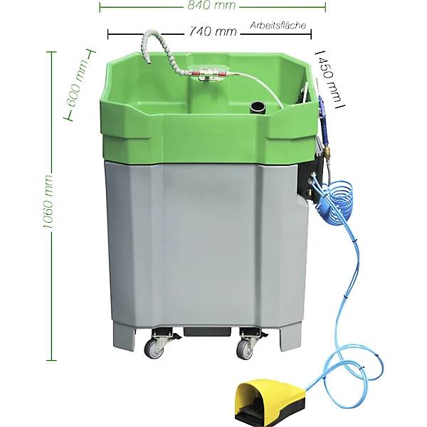 Teilereiniger PROLAQ Compact Set mit 3 x 20 l PROLAQ L 400 für Lackierwerkzeuge. 84884149 848841 49-1