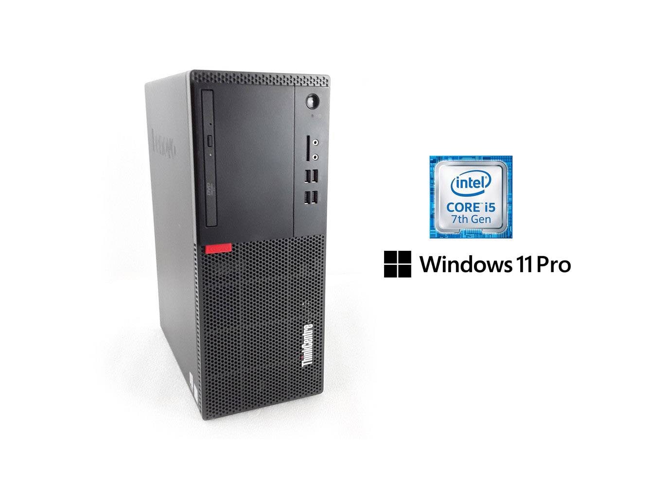 Lenovo ThinkCentre M710t iCore i5-7400 8GB RAM 256GB SSD Win11Pro DvDRW - Refurbished A--0