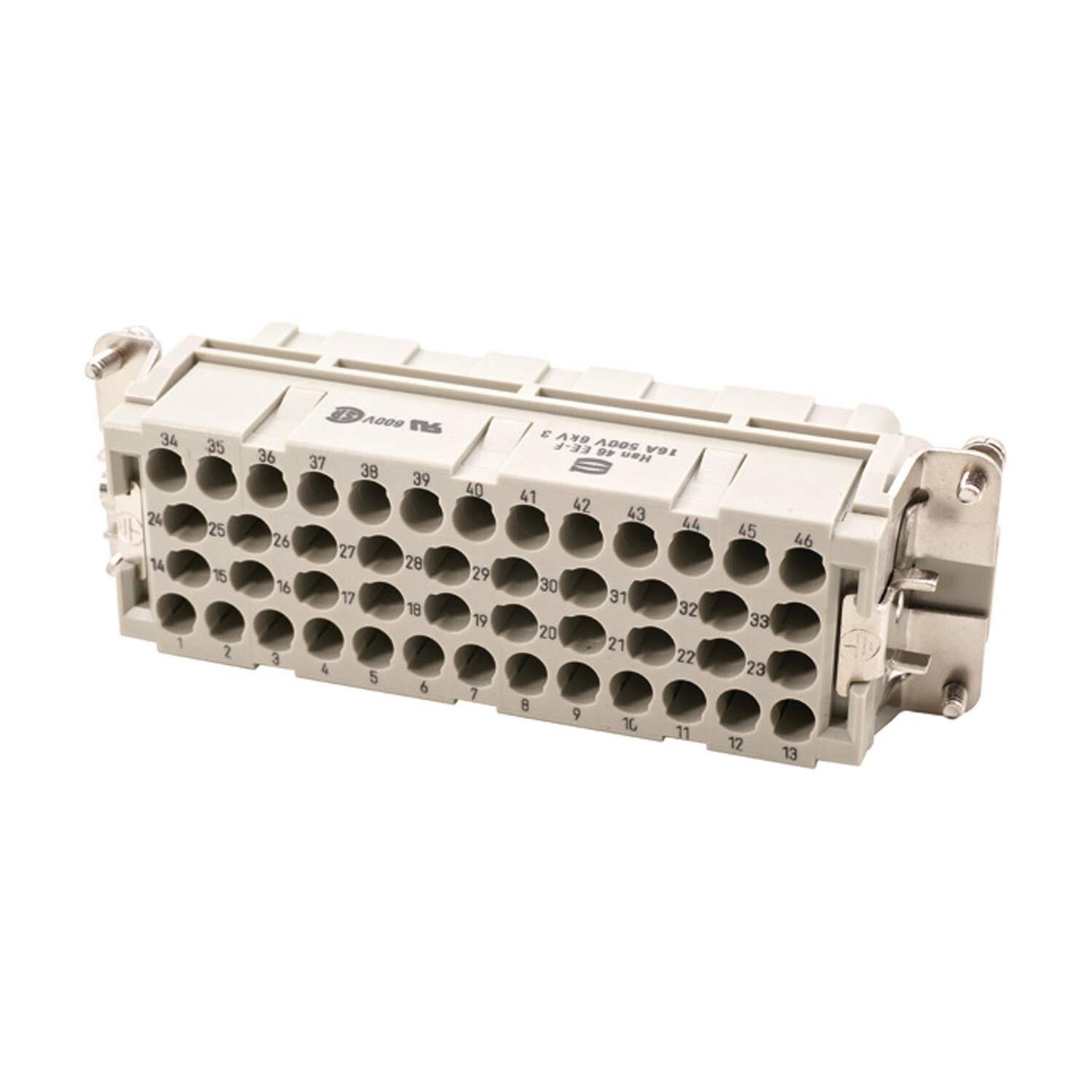 Preisbild für HARTING Han 46EE Buchseneinsatz (F) Crimpanschluss, 46-polig+PE 500V, 16A - 1 Stück