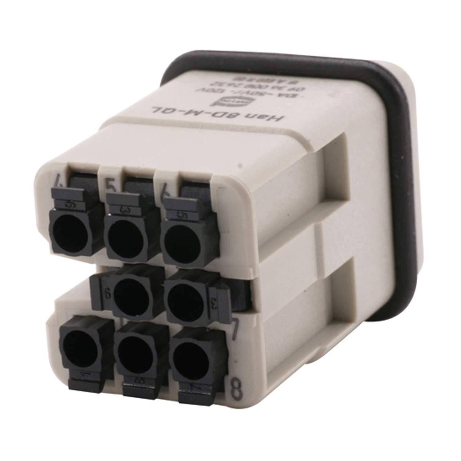 Preisbild für HARTING Han 8D Stifteinsatz M Quick-Lock-Anschluss, 8-polig AC 50V / DC 120V, 10A - 1 Stück