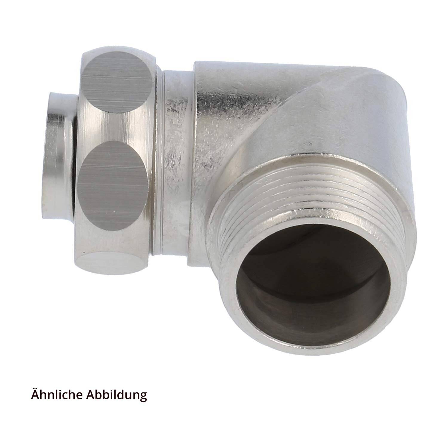 Preisbild für FLEXA USW-P Metallverschraubung 90 Grad Winkel Gewinde PG16x1,41 für Schlauch-Außendurchmesser 21