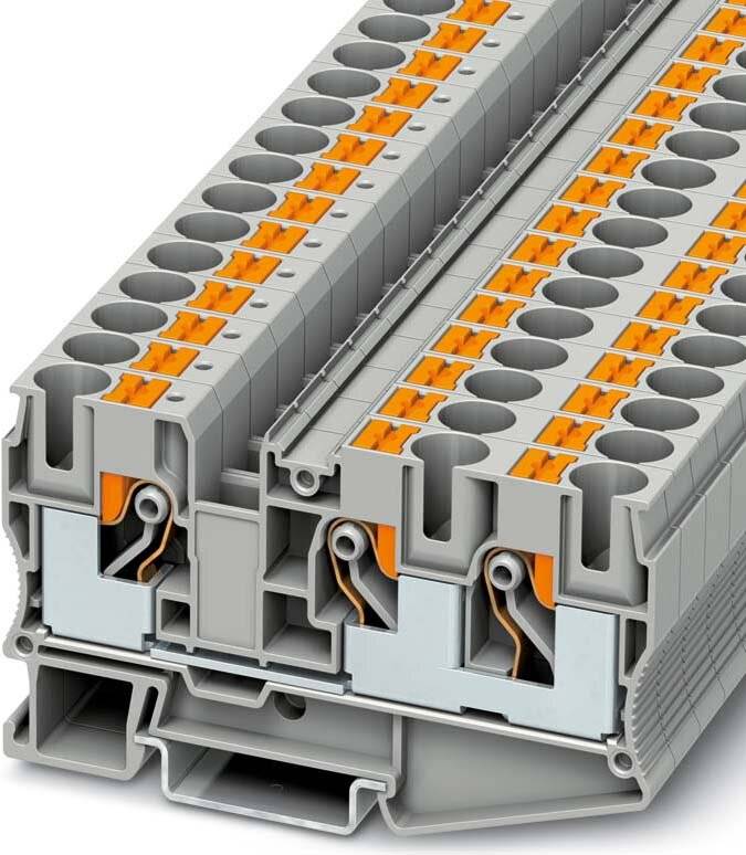 Durchgangskl.0,5-16qmm PT10-TWIN grau Push-in-Anschluss-2