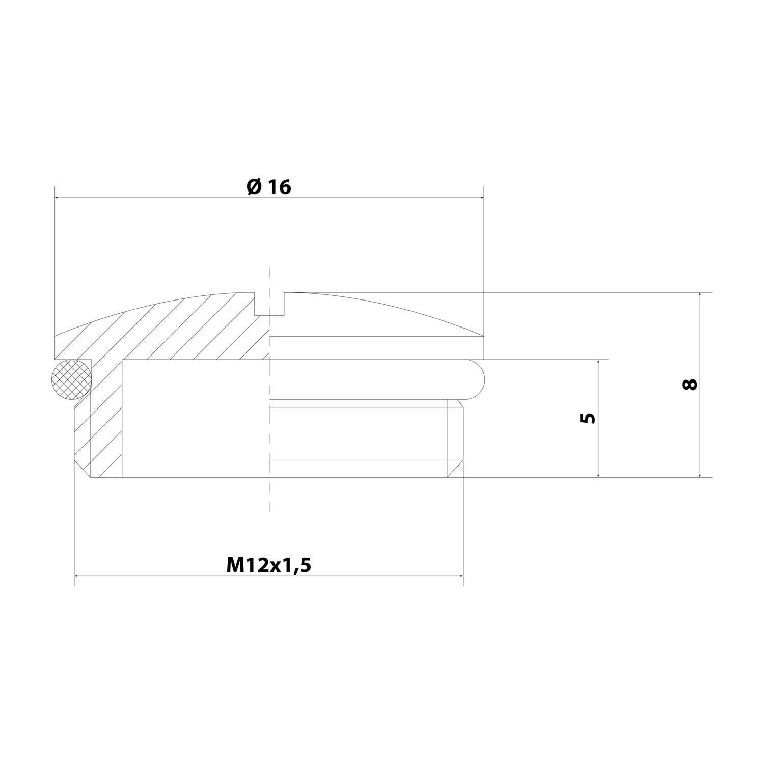 Symbolbild für Stecker Express V102-1012-03-EX, ATEX-Blindstopfen M12x1,5 MBR-M12-ATEX rund