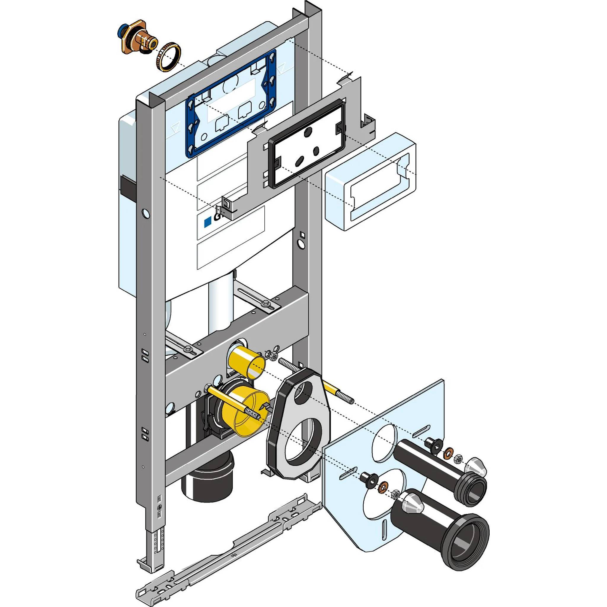 Geberit Huter Montageelem. WWC UP320 BS EI90 für Trockenbau, Schacht/Trennwaende, 1 Stk.-0