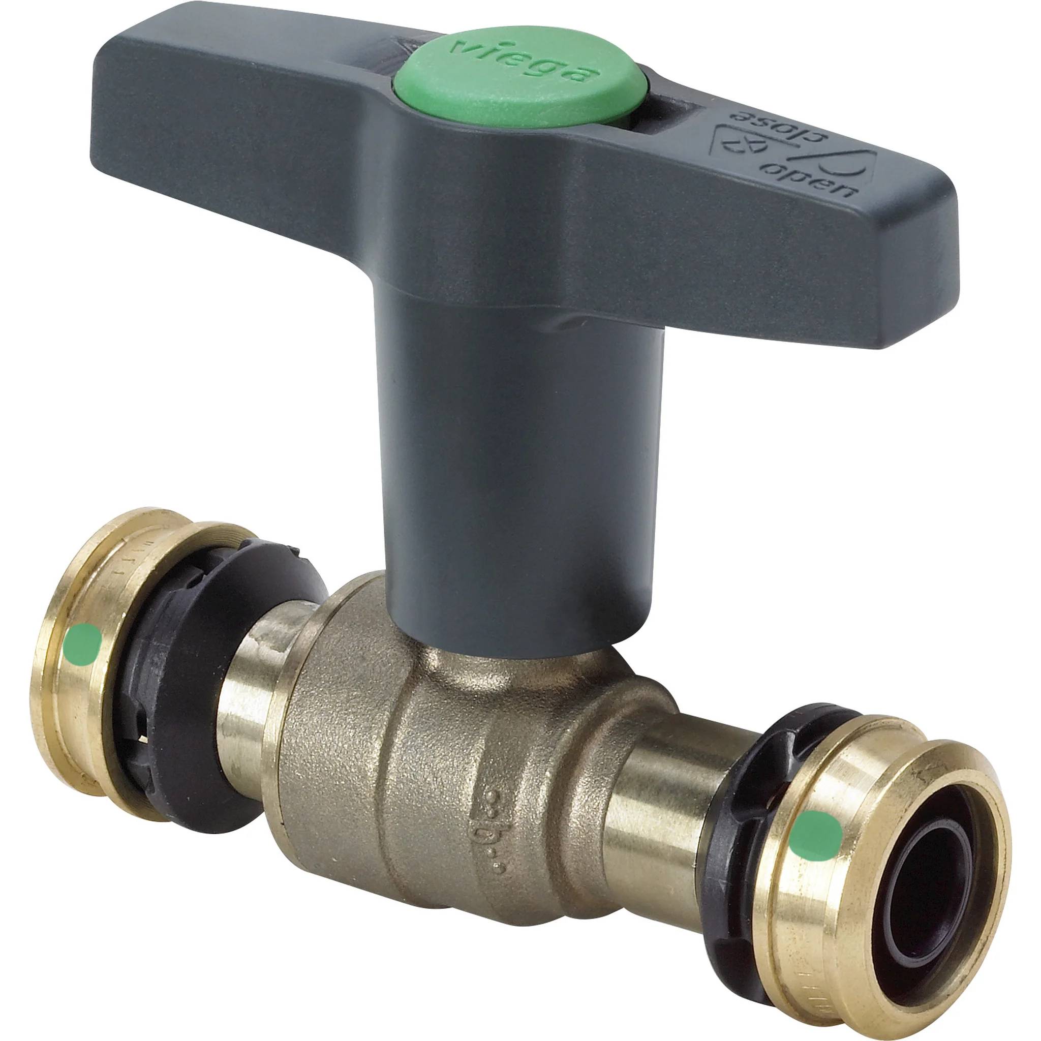 Viega Kugelhahn mit SC Easytop 5375 in 20mm Siliziumbronze, 1 Stk.