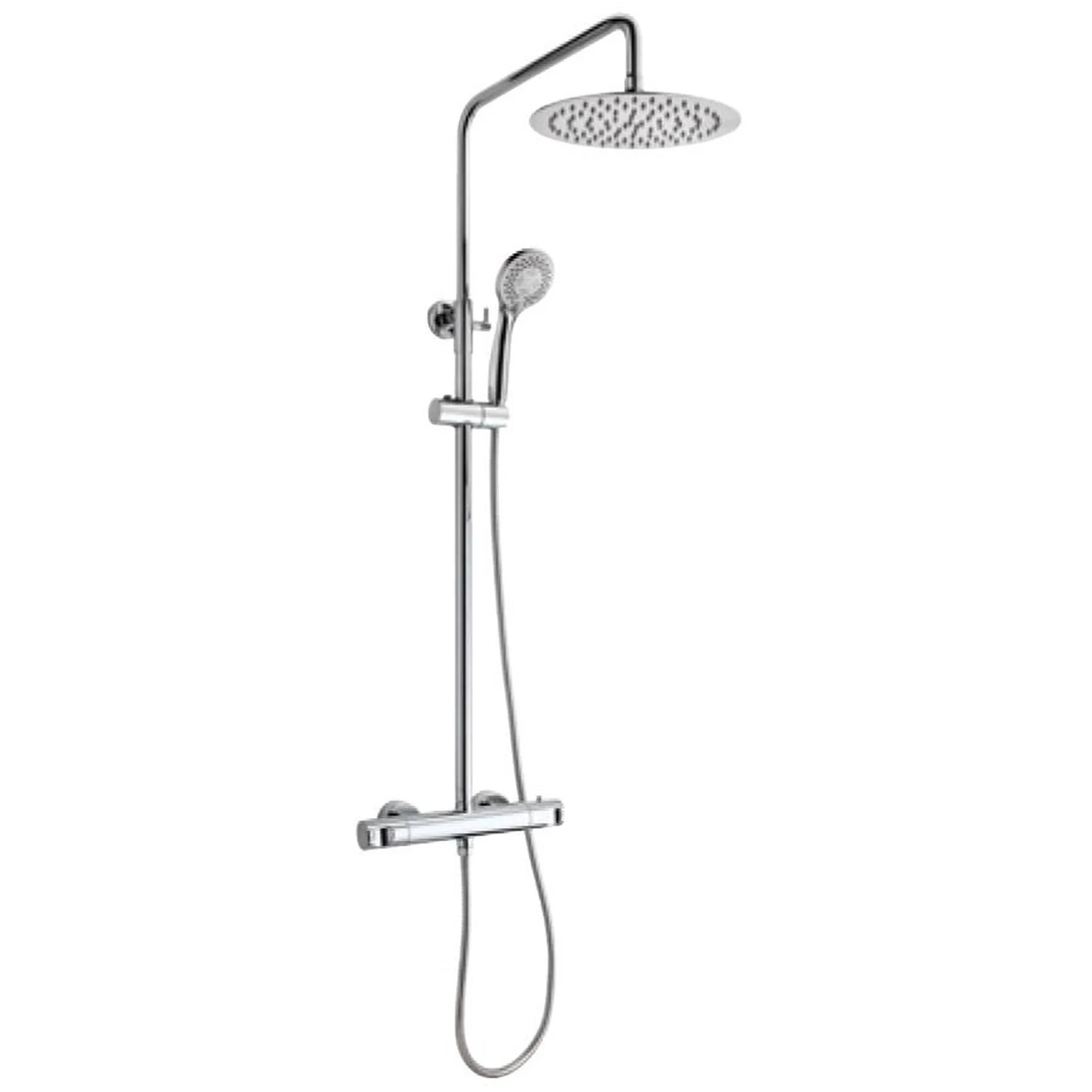 Teka Thermostat-Duschsystem cold touch PVC-Schl. 150cm, Kopfbr.200mm, 1 Stk.