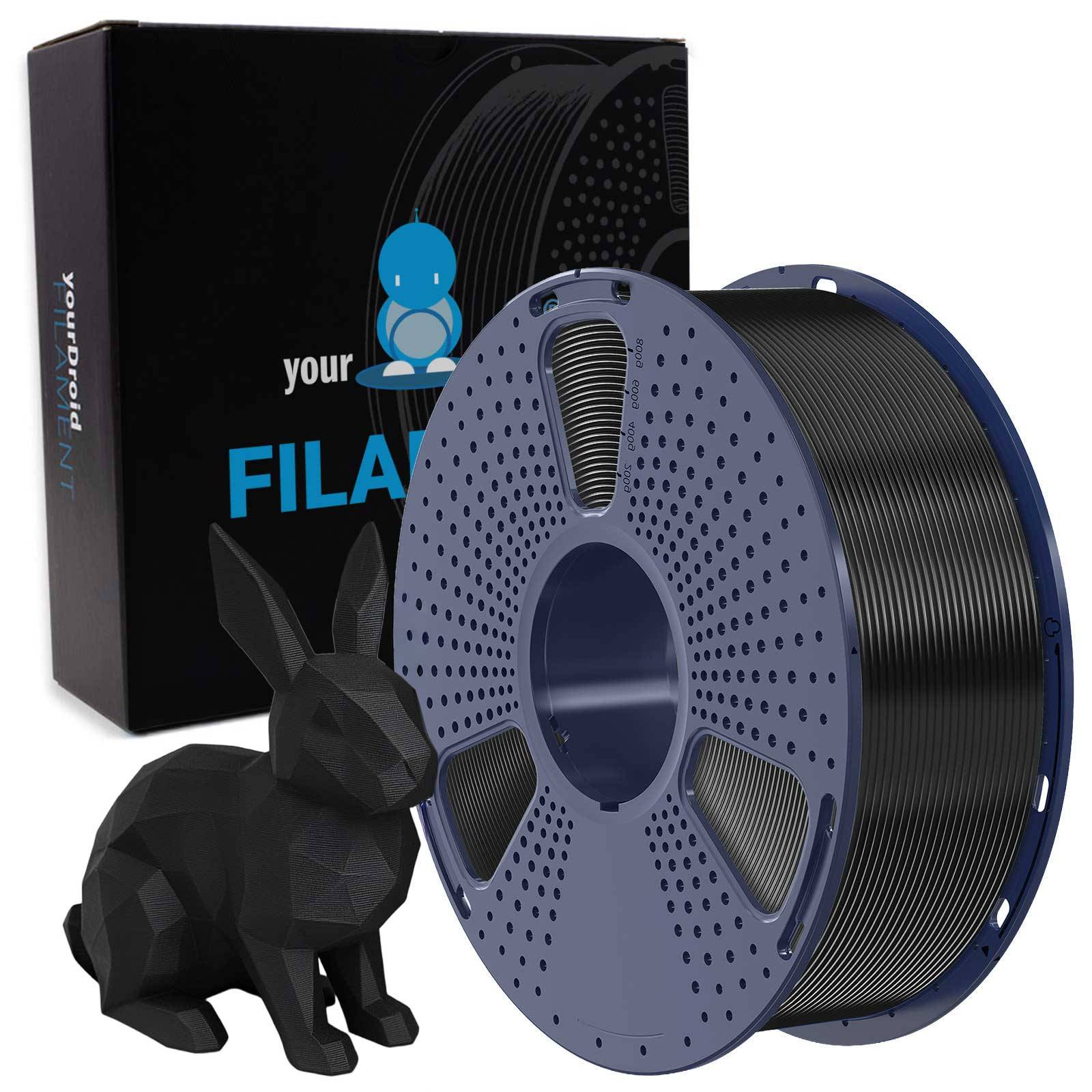 yourDroid PLA Filament Schwarz 1.75mm 1kg-0