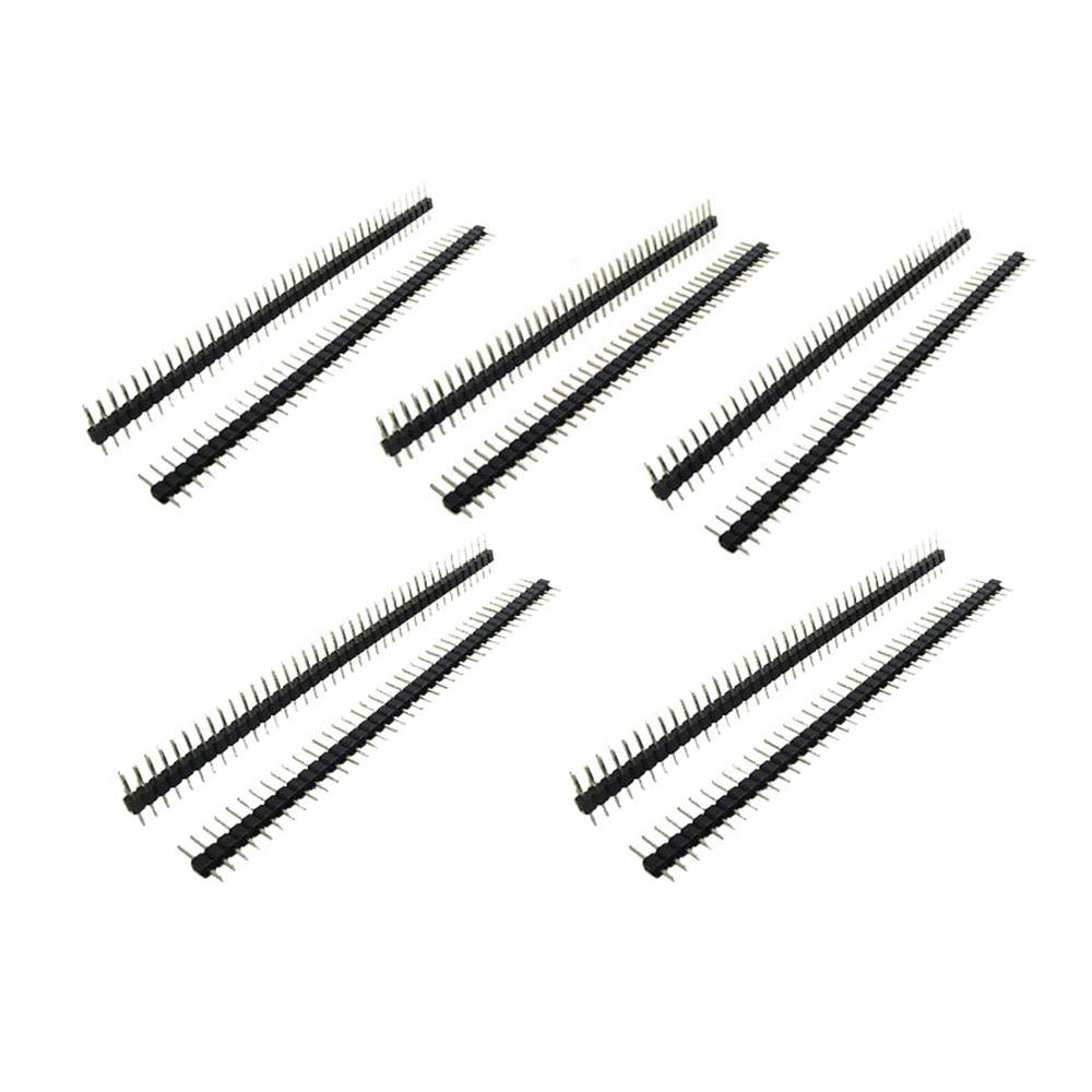 10x 40 Pin 2,54 mm Stiftleiste einreihig-0