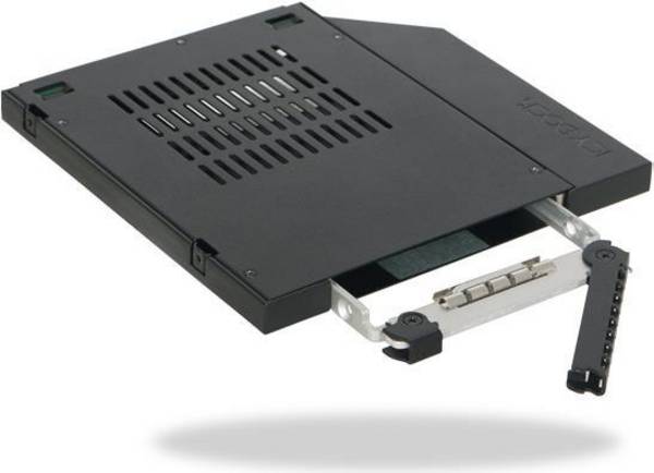 Icy Dock ToughArmor MB411SPO-2B - Laufwerksschachtadapter - 5,25" extrem dünn bis 2,5" (13,3 cm extrem dünn bis 6,4 cm)