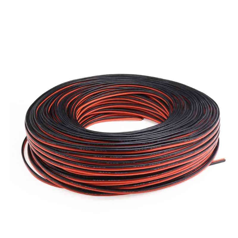 1 Meter Silikonkabel 12 AWG flexibel Schwarz+Rot-0