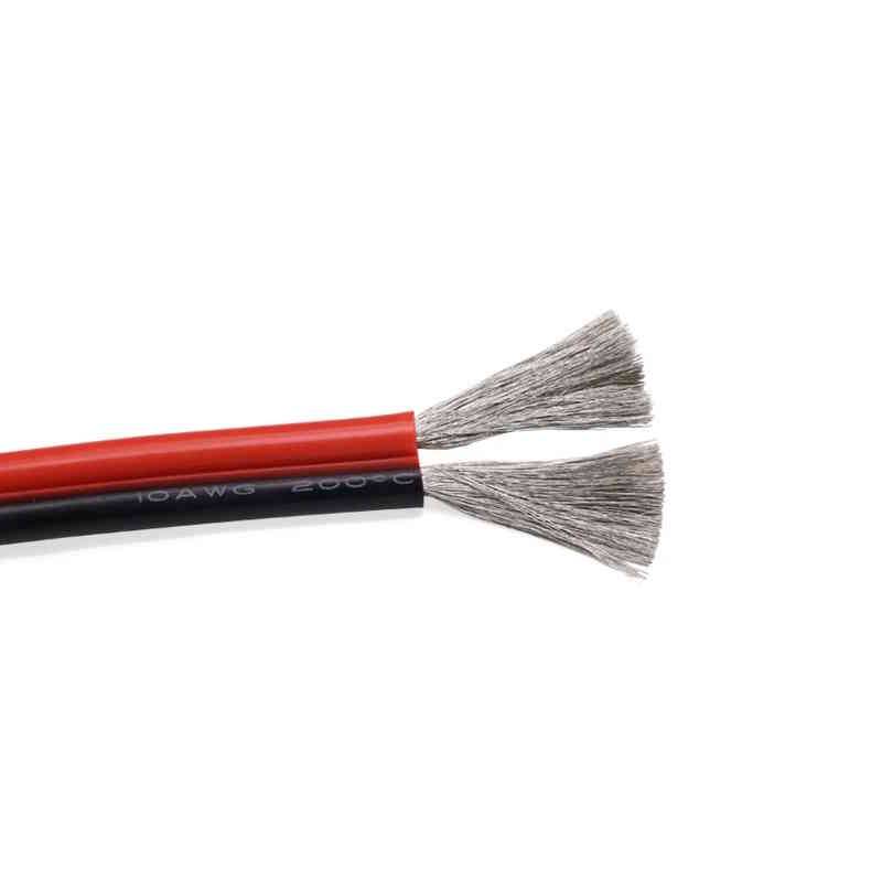 1 Meter Silikonkabel 12 AWG flexibel Schwarz+Rot-1
