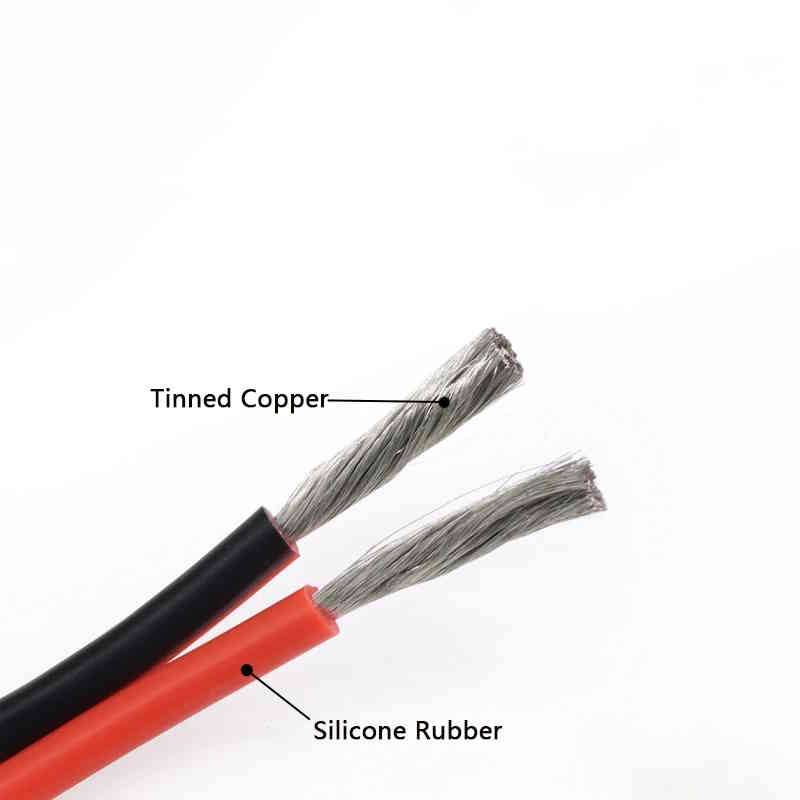 1 Meter Silikonkabel 12 AWG flexibel Schwarz+Rot-2