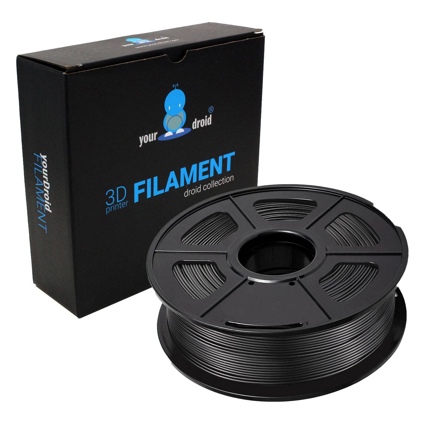 yourDroid PETG-CF Filament Carbon 1.75mm 1kg-1